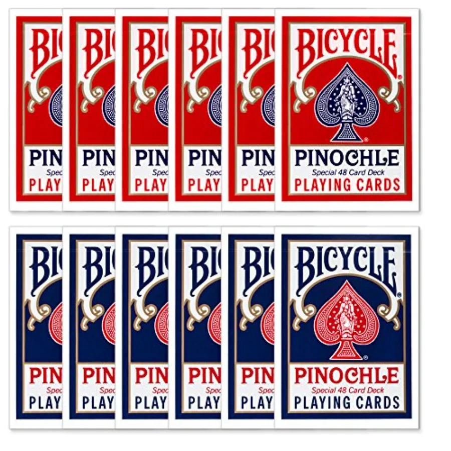 1 Dozen Pinochle Poker Playing Cards - 6 Blue and 6 Red Decks! Standard
1 Dozen Pinochle Poker Playing Cards - 6 Blue and 6 Red Decks! Standard