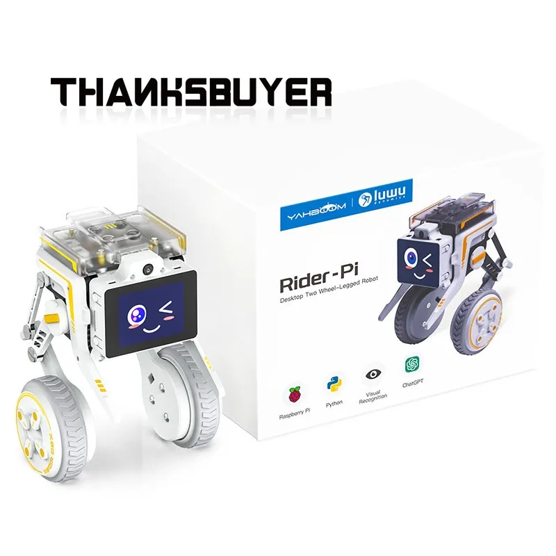 Rider-Pi Desktop Two Wheel-Legged Robot Self-Balancing Robot Dog with 5MP Camera & Raspberry Pi CM4
Rider-Pi Desktop Two Wheel-Legged Robot Self-Balancing Robot Dog with 5MP Camera & Raspberry Pi CM4