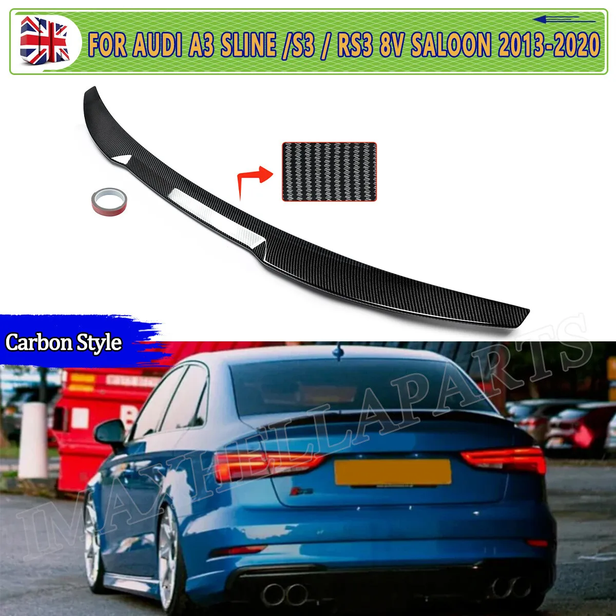 Carbon Look Spoiler For Audi A3 Saloon 8V S3 RS3 2013 2014 2015 2016 2017 2018 2019 2020 ABS Rear Boot Spoiler M4 Style Wing
Carbon Look Spoiler For Audi A3 Saloon 8V S3 RS3 2013 2014 2015 2016 2017 2018 2019 2020 ABS Rear Boot Spoiler M4 Style Wing