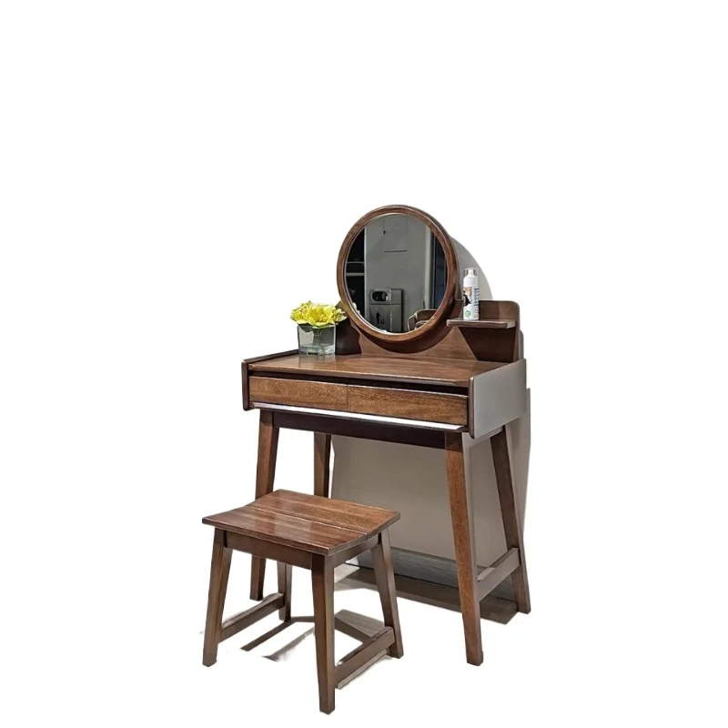 Walnut simple modern dresser all solid wood light luxury minimalist makeup table
Walnut simple modern dresser all solid wood light luxury minimalist makeup table