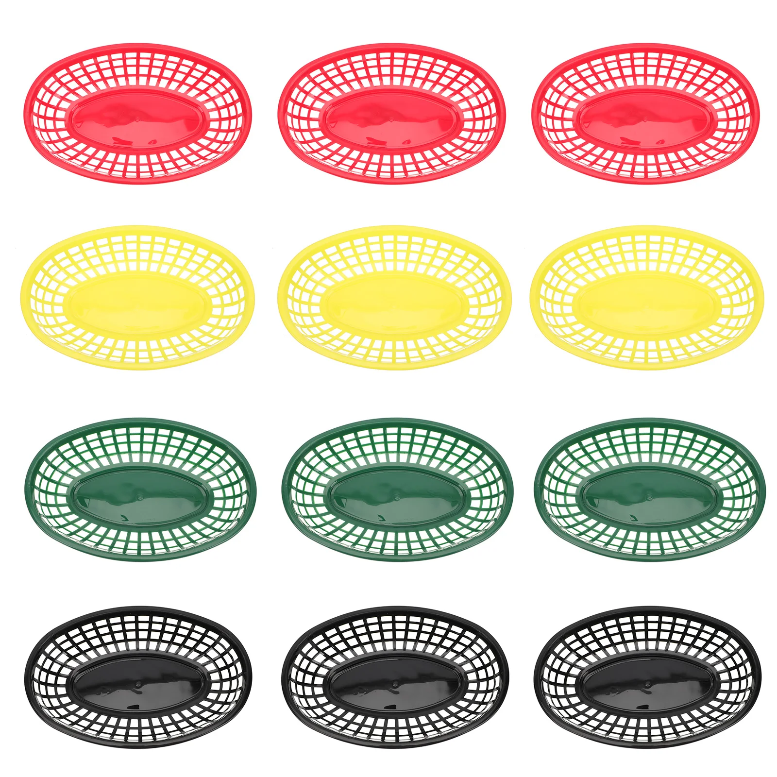 12pcs Fast Food Basket Boat Shaped Snacks Tray Home KTV Storage Container Plastic Fruit Disk Kitchen Office Restaurant Use
12pcs Fast Food Basket Boat Shaped Snacks Tray Home KTV Storage Container Plastic Fruit Disk Kitchen Office Restaurant Use
