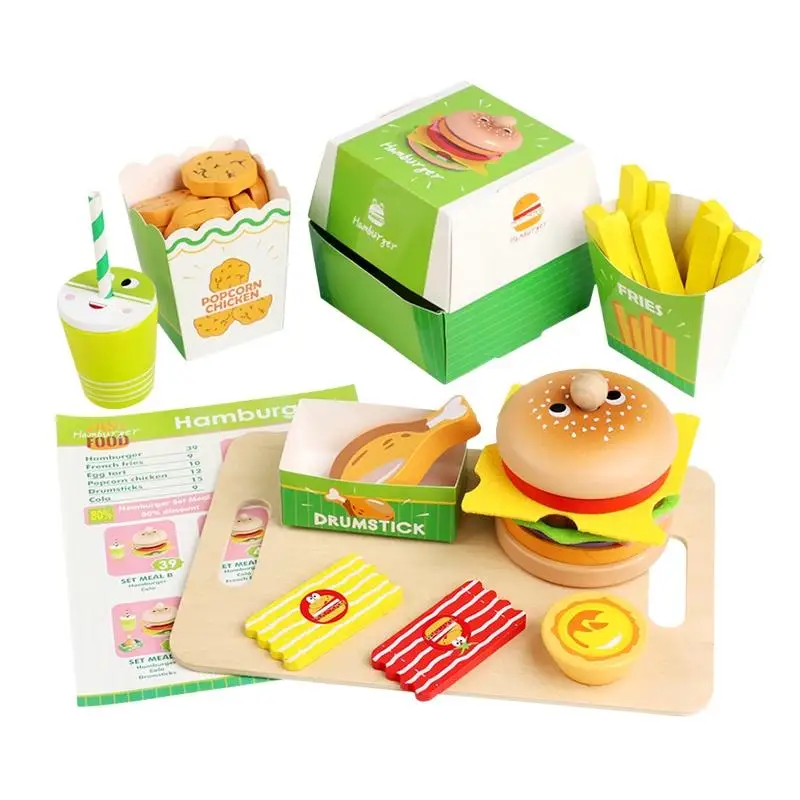 1Set Durable Learning Educational Montessori Toy Children Pretend Play Wooden Hamburger Sandwich Kit Kids Kitchen Toys
1Set Durable Learning Educational Montessori Toy Children Pretend Play Wooden Hamburger Sandwich Kit Kids Kitchen Toys