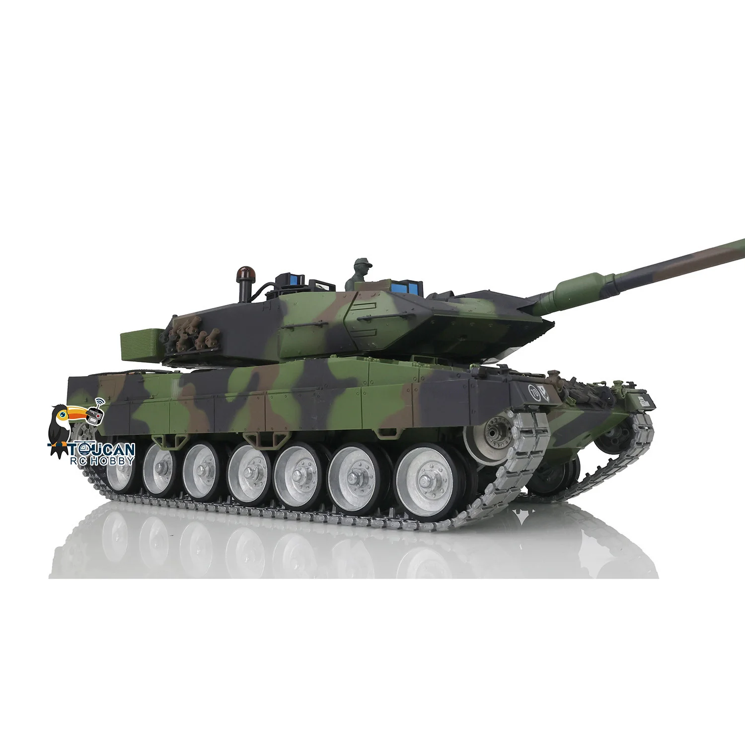 Toucan Heng Long 1/16 TK7.0 Leopard2A6 RC Tank Toys 3889 Metal Tracks Wheels Barrel Recoil BB Airsoft Smoke Radio Control Panzer
Toucan Heng Long 1/16 TK7.0 Leopard2A6 RC Tank Toys 3889 Metal Tracks Wheels Barrel Recoil BB Airsoft Smoke Radio Control Panzer