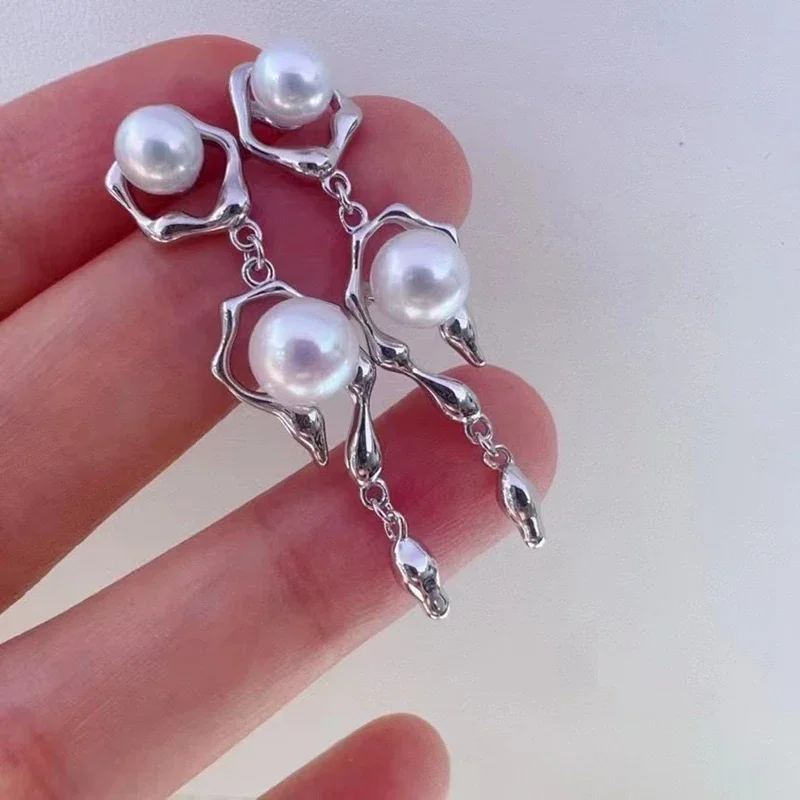 Personalized Liquid Lava Style, Natural Freshwater Pearl Double Bead Design, Simple and Casual Style, Earrings, Jewelry, Jewelry
Personalized Liquid Lava Style, Natural Freshwater Pearl Double Bead Design, Simple and Casual Style, Earrings, Jewelry, Jewelry