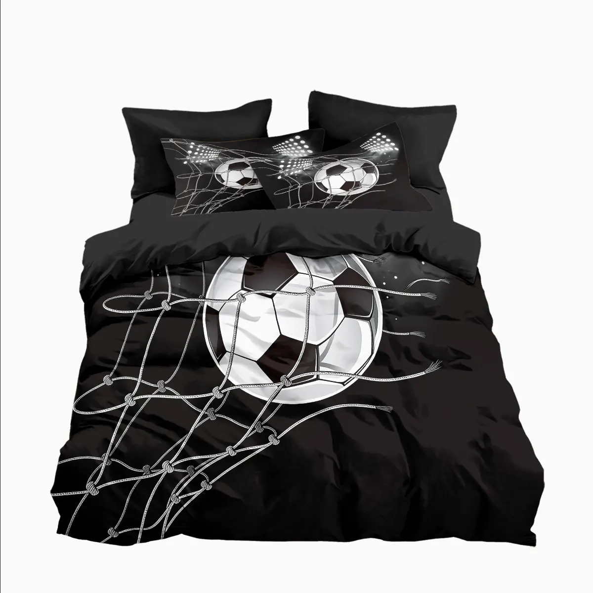 High-quality Football Sports Theme Duvet Cover Set,3D Print World Football Bedding Set with Pillowcases 75*50cm for Adult Kids
High-quality Football Sports Theme Duvet Cover Set,3D Print World Football Bedding Set with Pillowcases 75*50cm for Adult Kids