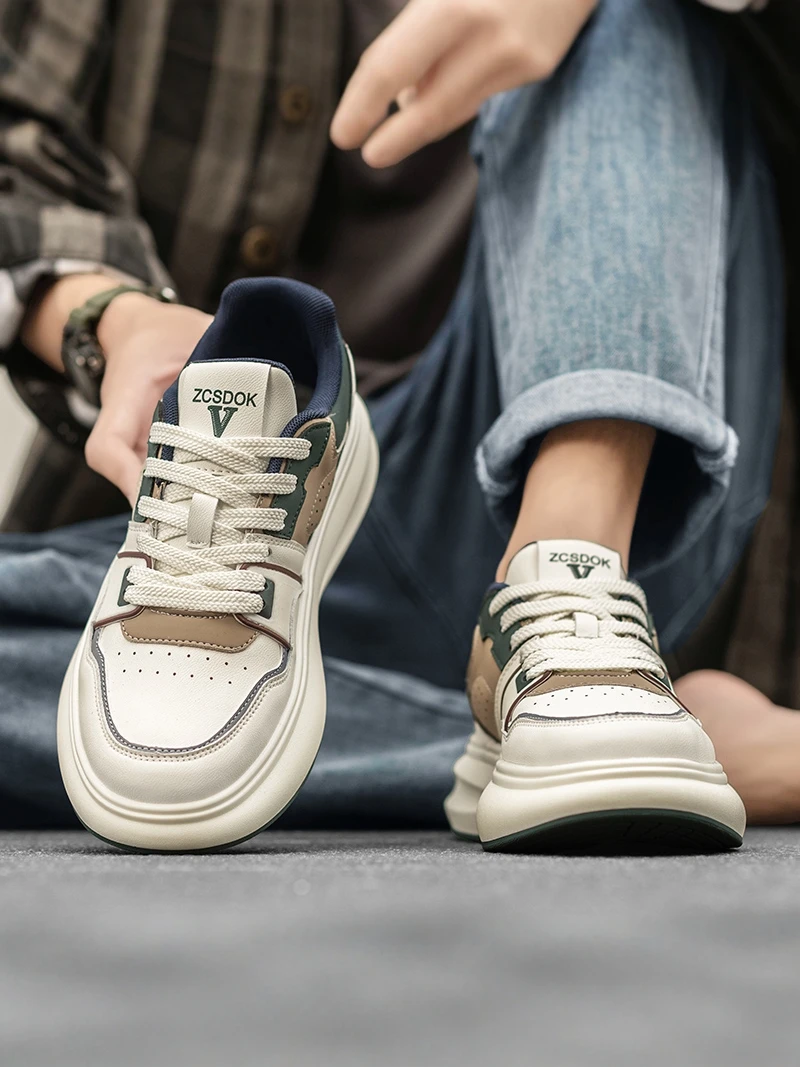 Anti-Slip Casual Men's Shoes Spring Autumn Youth Sports Low-Top White Sneakers Fashionable Korean Style Versatile Comfortable
Anti-Slip Casual Men's Shoes Spring Autumn Youth Sports Low-Top White Sneakers Fashionable Korean Style Versatile Comfortable