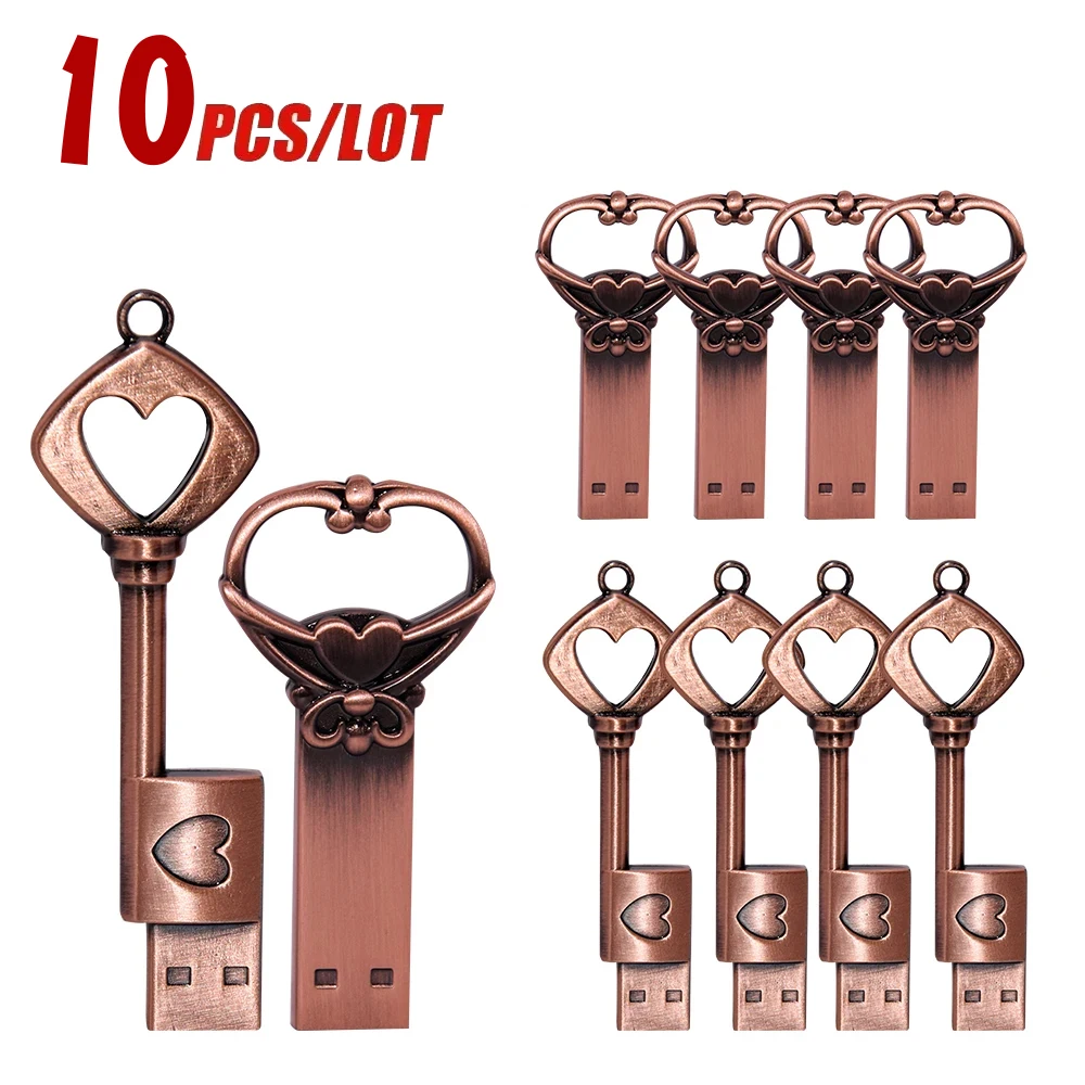 10pcs/lot Copper Love Heart Pen Drive 16GB Metal USB 2.0 Flash Drive 32GB Key Memory Stick Creative Gift Pendrive 64GB 8GB 4GB
10pcs/lot Copper Love Heart Pen Drive 16GB Metal USB 2.0 Flash Drive 32GB Key Memory Stick Creative Gift Pendrive 64GB 8GB 4GB