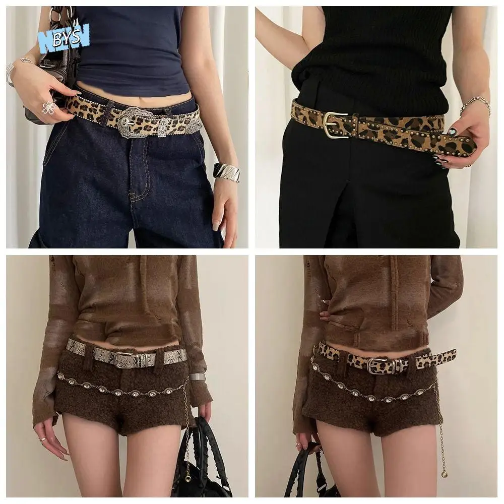 Vintage Designer Rivet Waist Belt Punk Style Gothic Leopard Print Belt American Y2k Women's Waist Belt Spicy Girls
Vintage Designer Rivet Waist Belt Punk Style Gothic Leopard Print Belt American Y2k Women's Waist Belt Spicy Girls