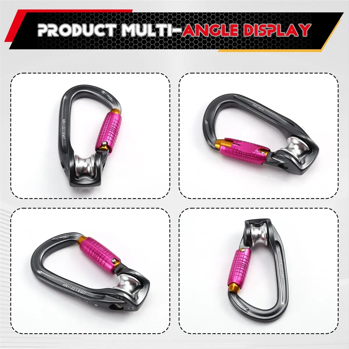 didyou ROLLCLIP Z Pulley Screwlock Carabiner Triact-Lock Locking Climbing Carabiners for Rock and Ice Climbing
didyou ROLLCLIP Z Pulley Screwlock Carabiner Triact-Lock Locking Climbing Carabiners for Rock and Ice Climbing