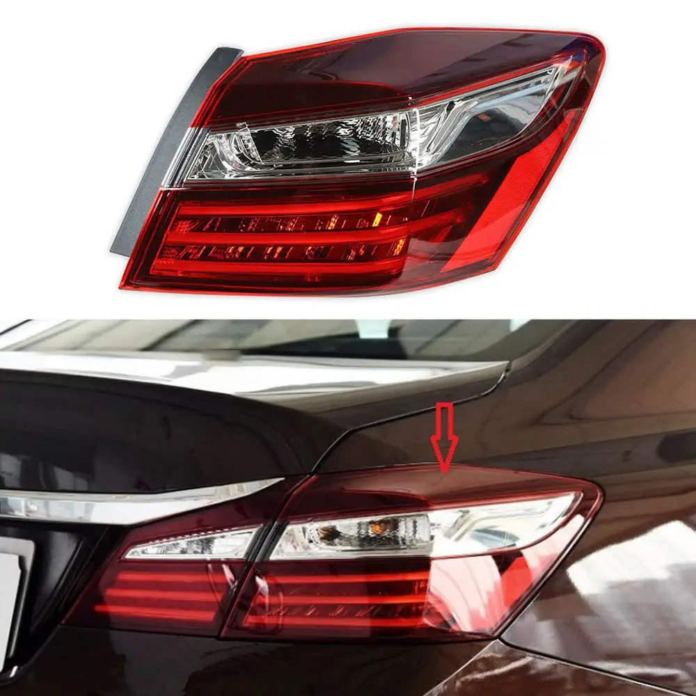 Задний правый внешний фонарь со стороны пассажира для Honda Accord 4dr Sedan 2016-2017
Задний правый внешний фонарь со стороны пассажира для Honda Accord 4dr Sedan 2016-2017