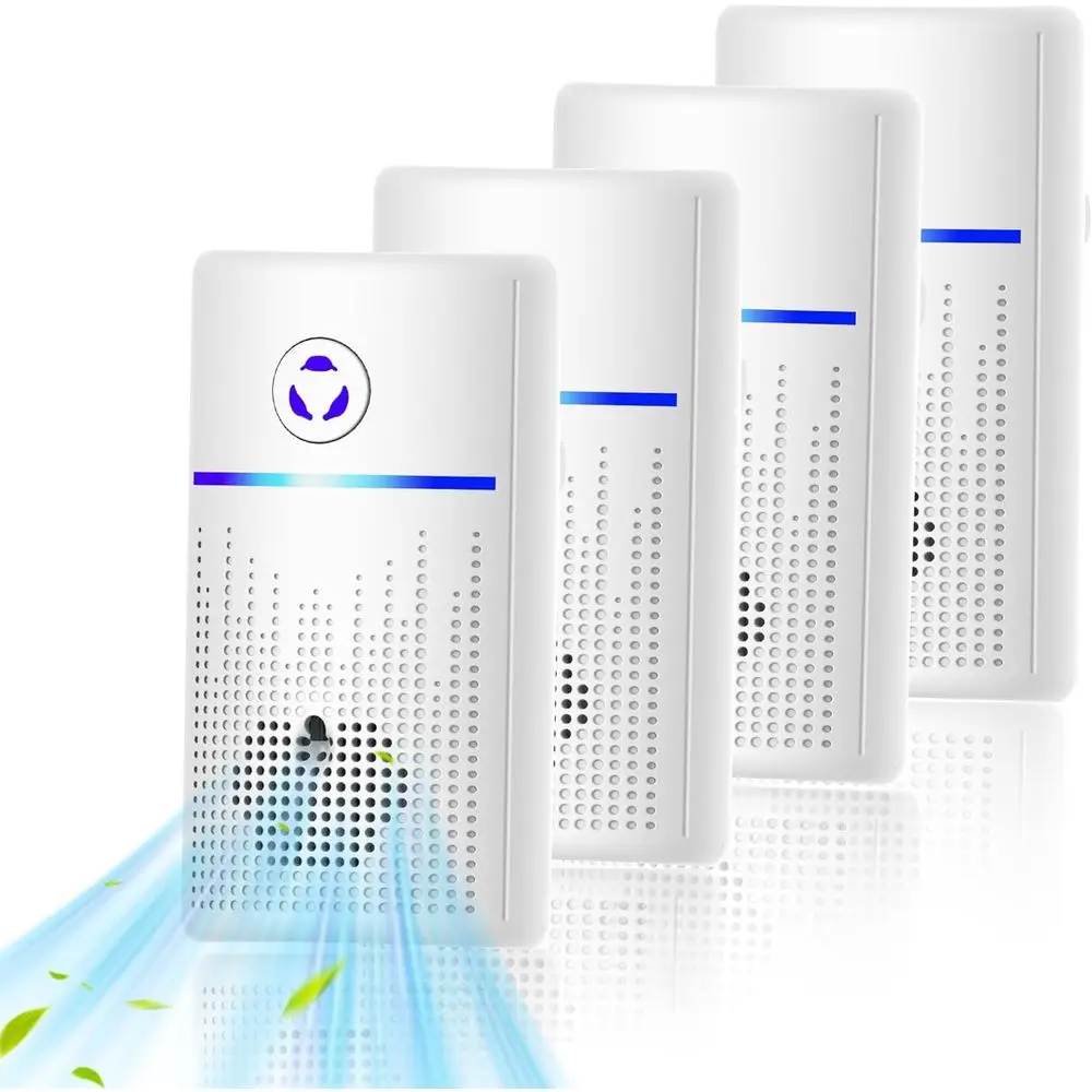4-Unit Pluggable Air Purifiers - Odor Elimination for Pets, Kitchen, and Rooms - Silent & Portable
4-Unit Pluggable Air Purifiers - Odor Elimination for Pets, Kitchen, and Rooms - Silent & Portable
