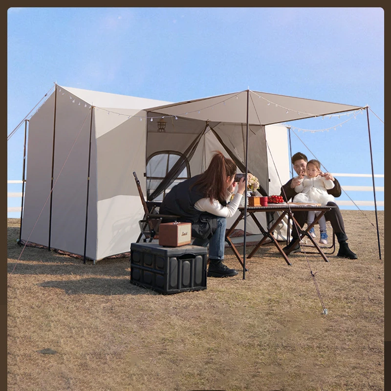 Outdoor Camping Parent Child Tent Portable Folding Thickened Windproof Rainproof Sunscreen One bedroom One living room Sky Tent
Outdoor Camping Parent Child Tent Portable Folding Thickened Windproof Rainproof Sunscreen One bedroom One living room Sky Tent