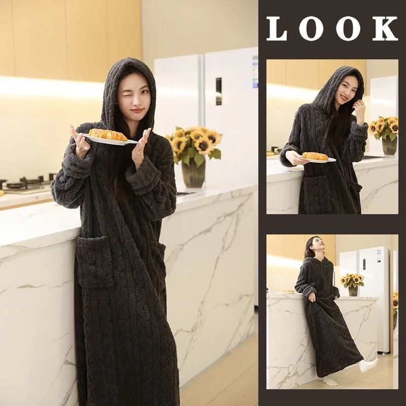 Милая ночная рубашка для девочек, халат, пижама, женская одежда для сна, домашняя одежда, утепленная домашняя одежда на коралловой флисовой подкладке, осень-зима
Милая ночная рубашка для девочек, халат, пижама, женская одежда для сна, домашняя одежда, утепленная домашняя одежда на коралловой флисовой подкладке, осень-зима