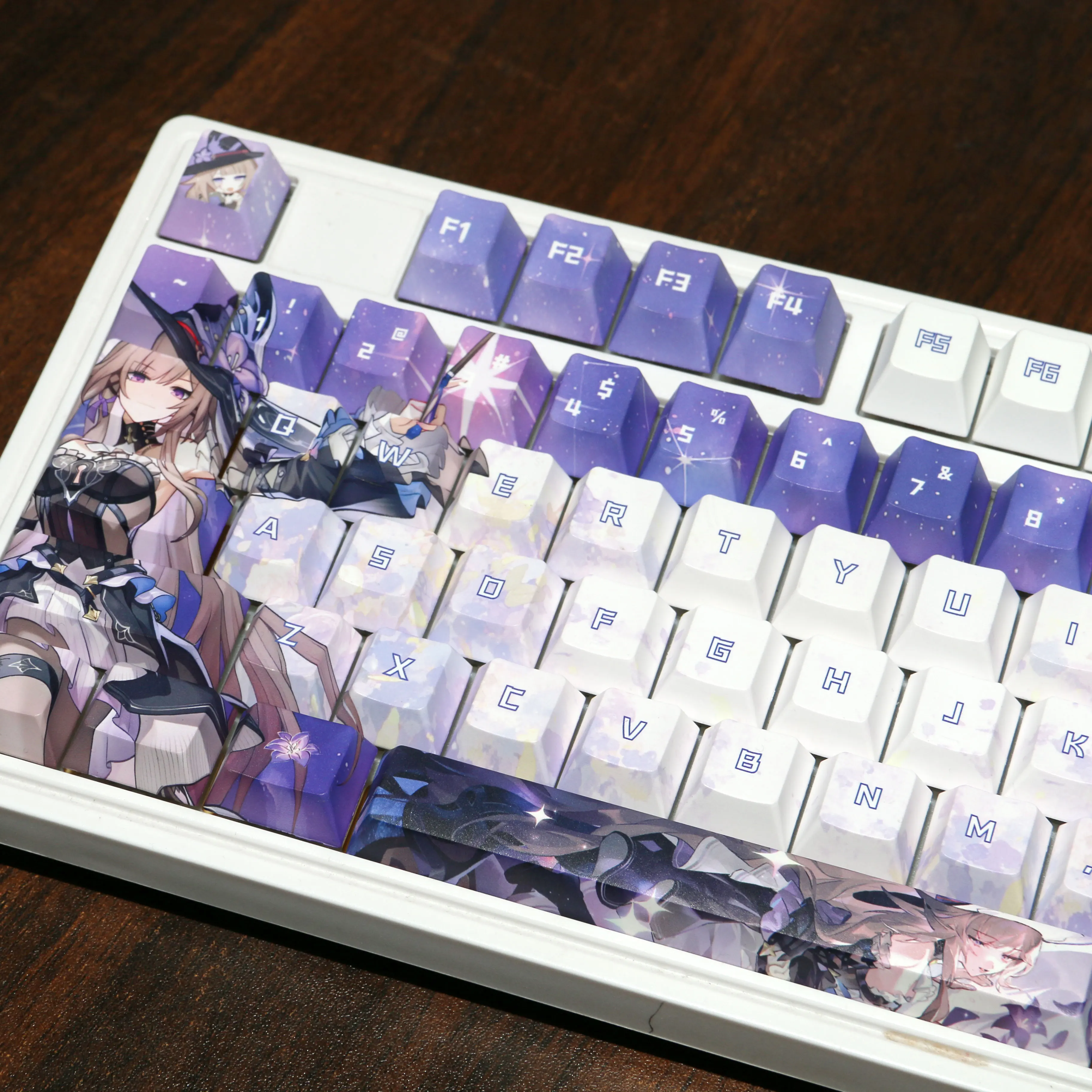 Колпачки для клавиш аниме Honkai: Star Rail Herta Theme Keycap Game Key Cap 120-клавиш PBT DYE SUB Cherry MX Switch для механической клавиатуры
Колпачки для клавиш аниме Honkai: Star Rail Herta Theme Keycap Game Key Cap 120-клавиш PBT DYE SUB Cherry MX Switch для механической клавиатуры