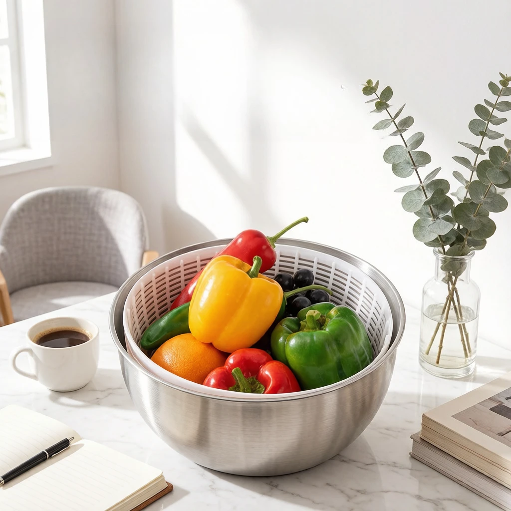 Electric Vegetable Spinner & Dryer, Stainless Steel Large Capacity Salad Strainer, Rechargeable Fruit & Veggie Dehydrator,
Electric Vegetable Spinner & Dryer, Stainless Steel Large Capacity Salad Strainer, Rechargeable Fruit & Veggie Dehydrator,