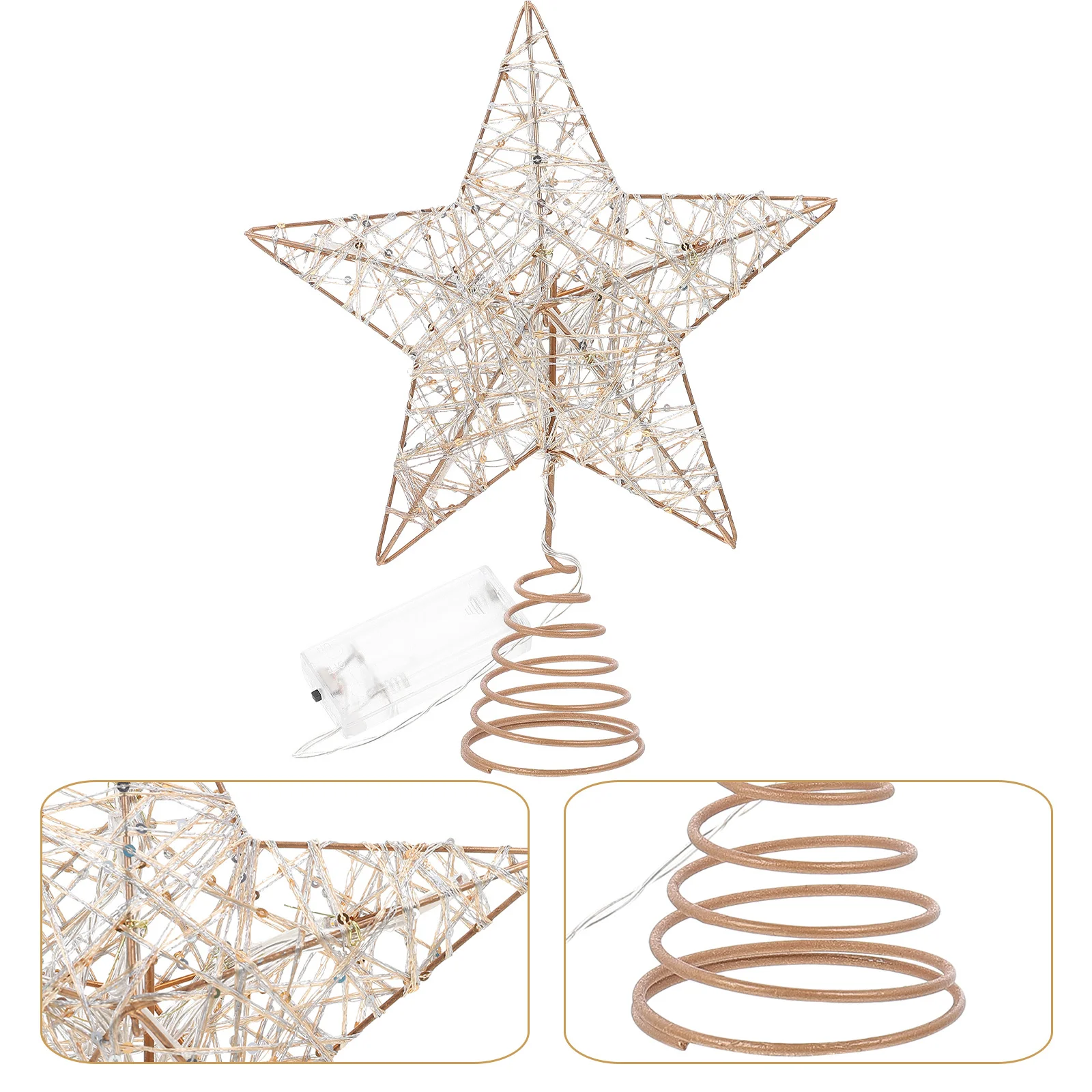 Premium Iron Five Pointed Star Atmosphere Light LED Treetop Decor for Christmas Tree Festival Party Decoration
Premium Iron Five Pointed Star Atmosphere Light LED Treetop Decor for Christmas Tree Festival Party Decoration