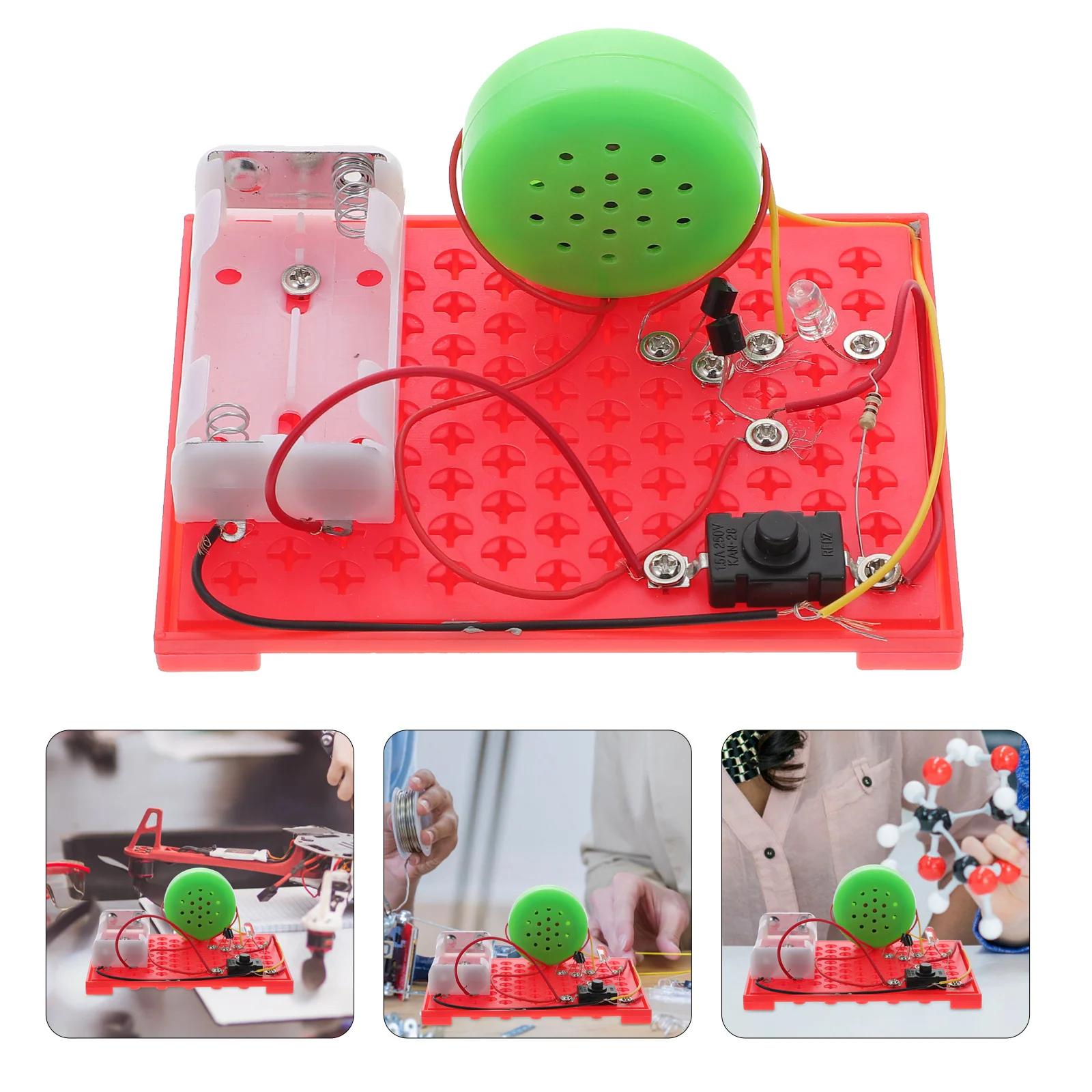 Simulated Siren Material Educational Toys DIY Sound Lamp Alarm Light Science Experiment Kit Abs
Simulated Siren Material Educational Toys DIY Sound Lamp Alarm Light Science Experiment Kit Abs
