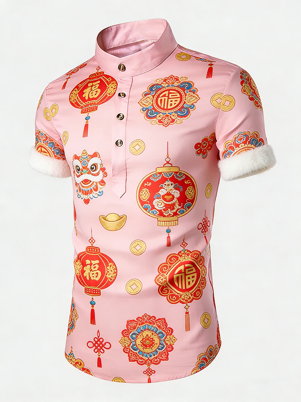 Men's Chinese New Year pattern festive festival Spring Festival theme 3D printed shirt Hawaiian outdoor social party men's shirt
Men's Chinese New Year pattern festive festival Spring Festival theme 3D printed shirt Hawaiian outdoor social party men's shirt