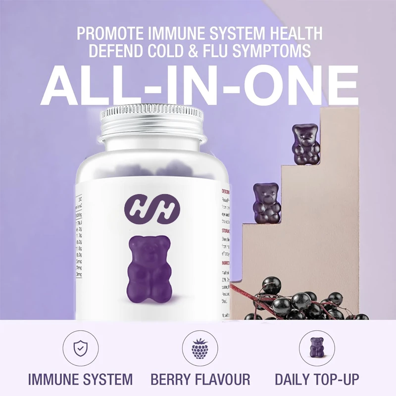 Жевательные конфеты для иммунной защиты, содержащие экстракт бузины, витамин С, цинк для укрепления иммунной системы, фруктовый вкус, 60 капсул
Жевательные конфеты для иммунной защиты, содержащие экстракт бузины, витамин С, цинк для укрепления иммунной системы, фруктовый вкус, 60 капсул