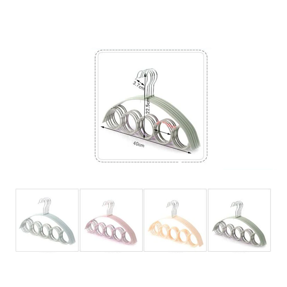 4pcs Non-Slip Plastic Hanger Scarf Tie Organizer 5 Rings Space-Saving Belt Rack Closet Storage Wall Mount Jewelry Accessories 
4pcs Non-Slip Plastic Hanger Scarf Tie Organizer 5 Rings Space-Saving Belt Rack Closet Storage Wall Mount Jewelry Accessories