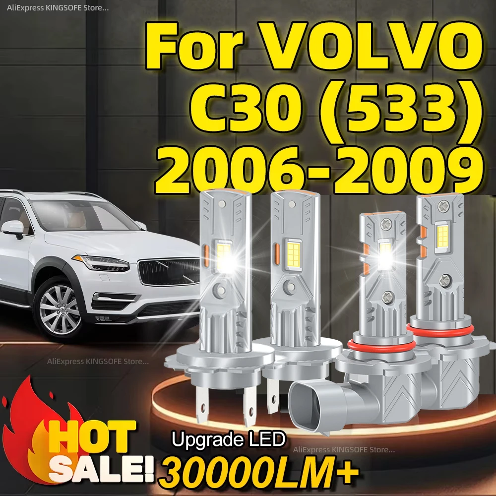 2/4Pcs LED Headlight High Power 200W Light Bulbs CSP CHip H7 HB3 Car Lamp 6000K with Fan For VOLVO C30 (533) 2006 2007 2008 2009
2/4Pcs LED Headlight High Power 200W Light Bulbs CSP CHip H7 HB3 Car Lamp 6000K with Fan For VOLVO C30 (533) 2006 2007 2008 2009