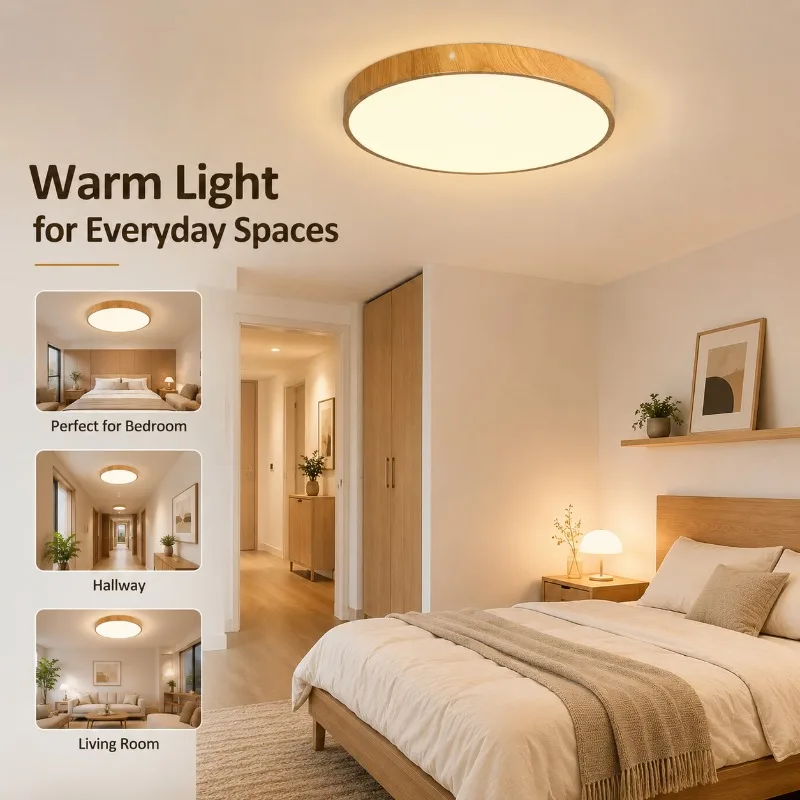 AC Nordic Modern 220V Simple Light Luxury Ceiling Lamp Size 23-60cm Suitable Wood Grain Led for Bedroom and Living Room
AC Nordic Modern 220V Simple Light Luxury Ceiling Lamp Size 23-60cm Suitable Wood Grain Led for Bedroom and Living Room