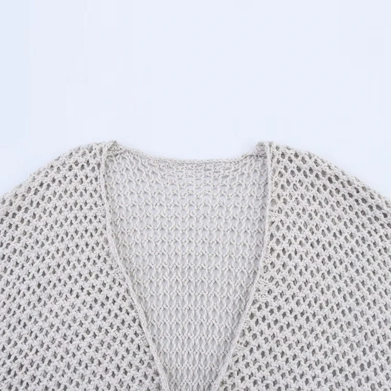 Z 2025 New Faion Women's Knitted Open Cardigan V-ne Hollow out Belted Long Sve Polyester Regular Length Summer
Z 2025 New Faion Women's Knitted Open Cardigan V-ne Hollow out Belted Long Sve Polyester Regular Length Summer