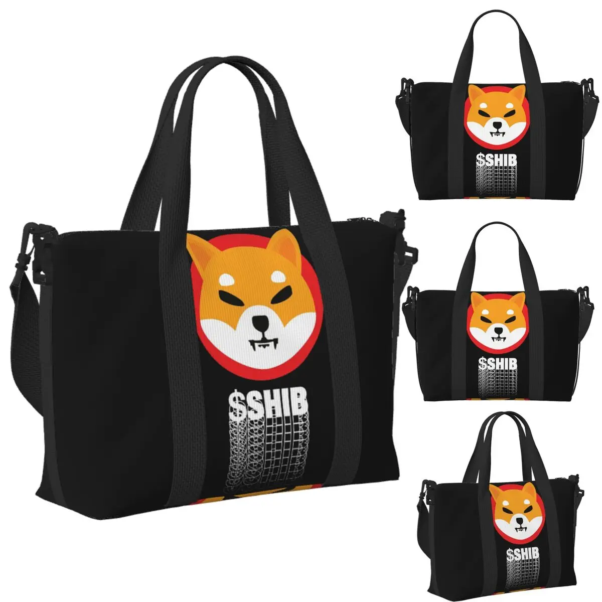 Custom Shib Shiba Inu Beach Travel Bag Large Capacity Tote Bags for Gym Yoga Women Shopping Duffle Shoulder Bag
Custom Shib Shiba Inu Beach Travel Bag Large Capacity Tote Bags for Gym Yoga Women Shopping Duffle Shoulder Bag
