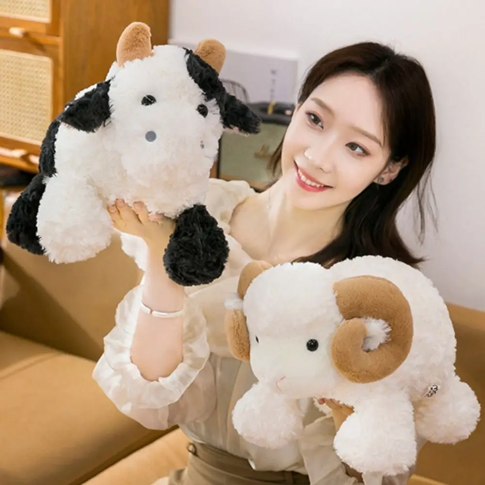 Lying Baby Goat&Cow Plush Doll 23/38cm PP Cotton Cute Animal Plush Toys Soft Stuffed Big Horns Goat Toys Valentine's Day Gifts
Lying Baby Goat&Cow Plush Doll 23/38cm PP Cotton Cute Animal Plush Toys Soft Stuffed Big Horns Goat Toys Valentine's Day Gifts