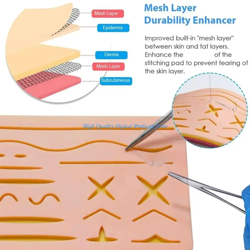 U2JE Professional Skill Enhancing Silicone Suturing Techniques Practice Pack For Realistic Education Applications
U2JE Professional Skill Enhancing Silicone Suturing Techniques Practice Pack For Realistic Education Applications