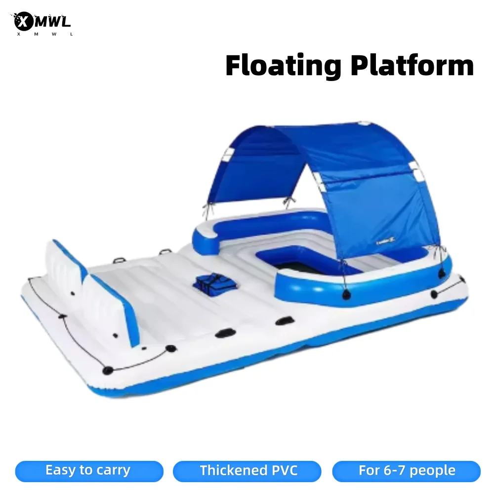 Water Floating Platform Multi-person Floating Bed Inflatable Tent Swimming Air Cushion Bed Large Floating Pad Magic Carpet Recl
Water Floating Platform Multi-person Floating Bed Inflatable Tent Swimming Air Cushion Bed Large Floating Pad Magic Carpet Recl