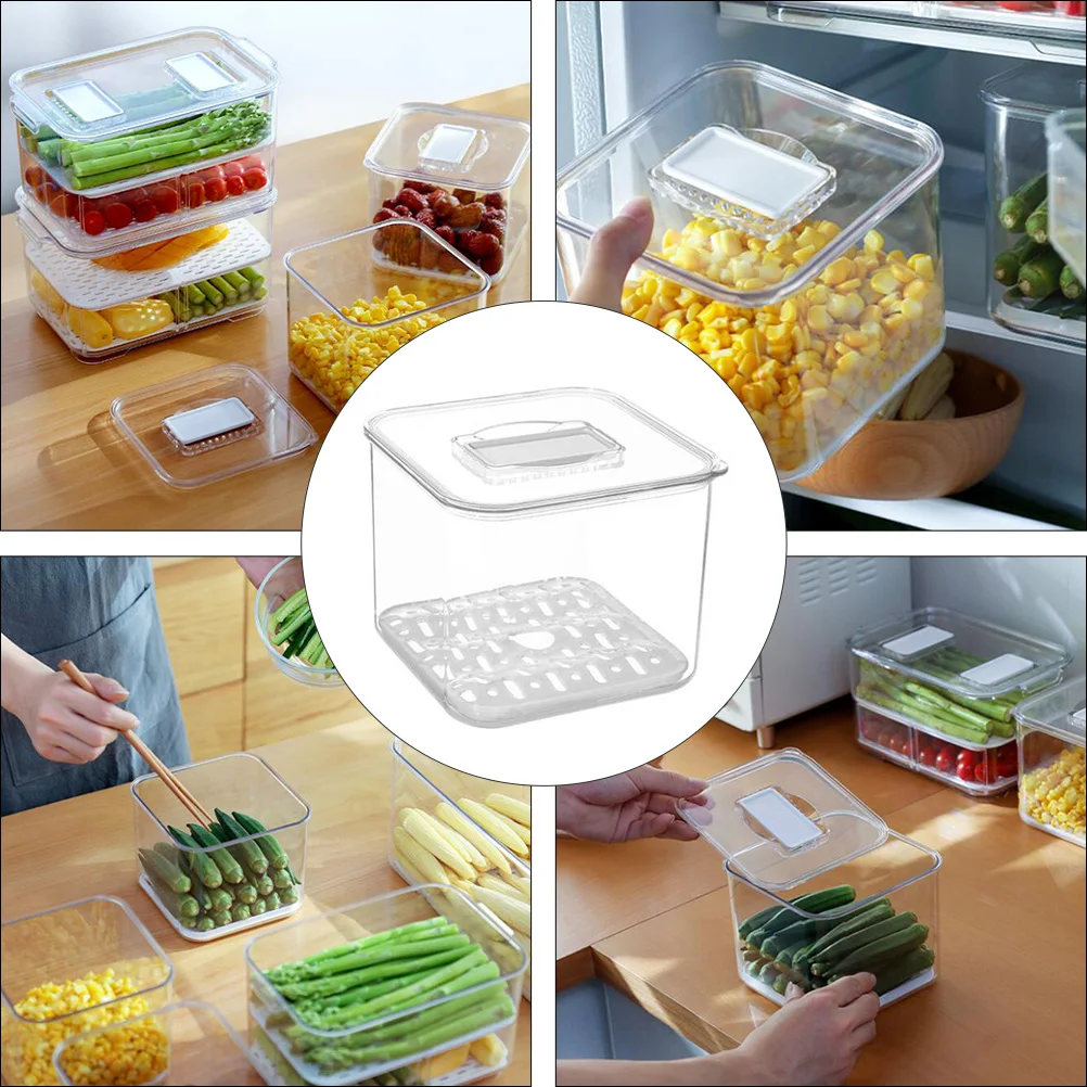 1pc Vegetable Fruit Storage Box Bottom Filter Design for Refrigerator Crisper Food Fresh Organizes
1pc Vegetable Fruit Storage Box Bottom Filter Design for Refrigerator Crisper Food Fresh Organizes