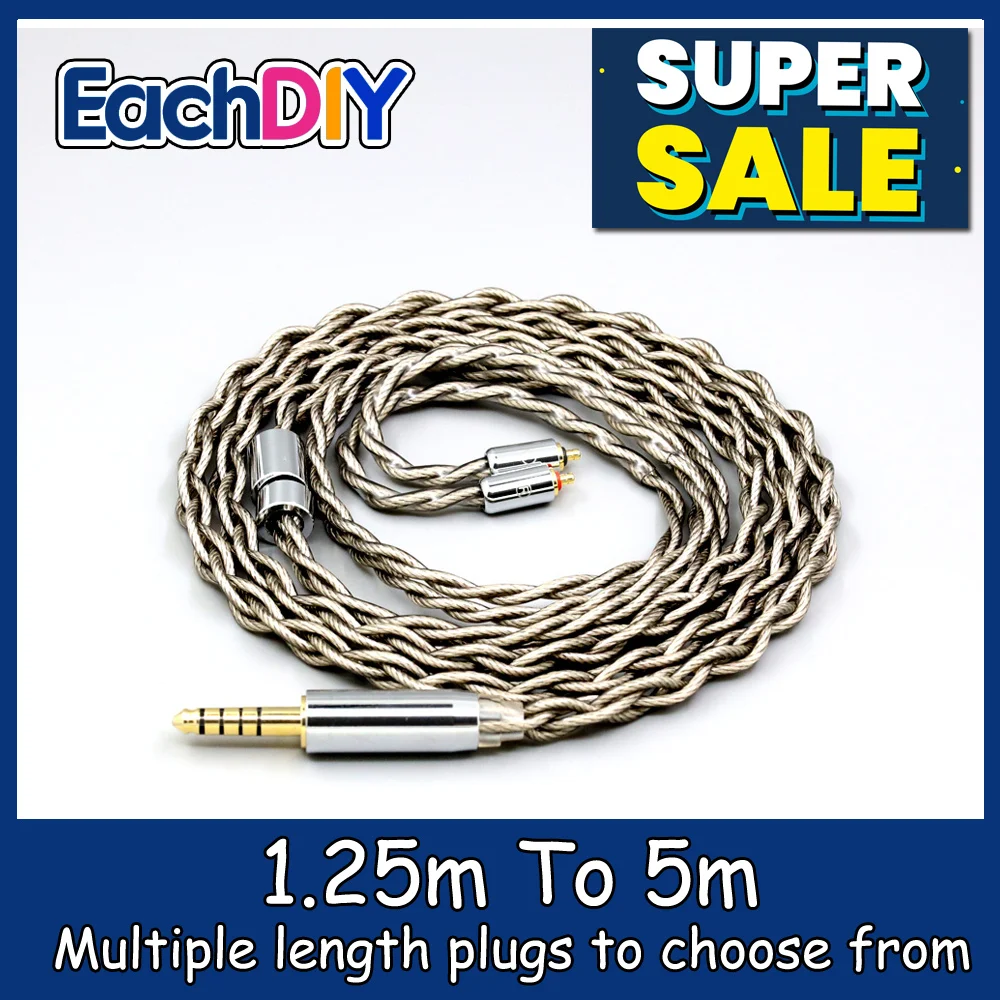 99% Pure Silver + Graphene Silver Plated Shield Earphone Cable For UE Live UE6 Pro Lighting SUPERBAX IPX 4 core 1.8mm LN007926
99% Pure Silver + Graphene Silver Plated Shield Earphone Cable For UE Live UE6 Pro Lighting SUPERBAX IPX 4 core 1.8mm LN007926