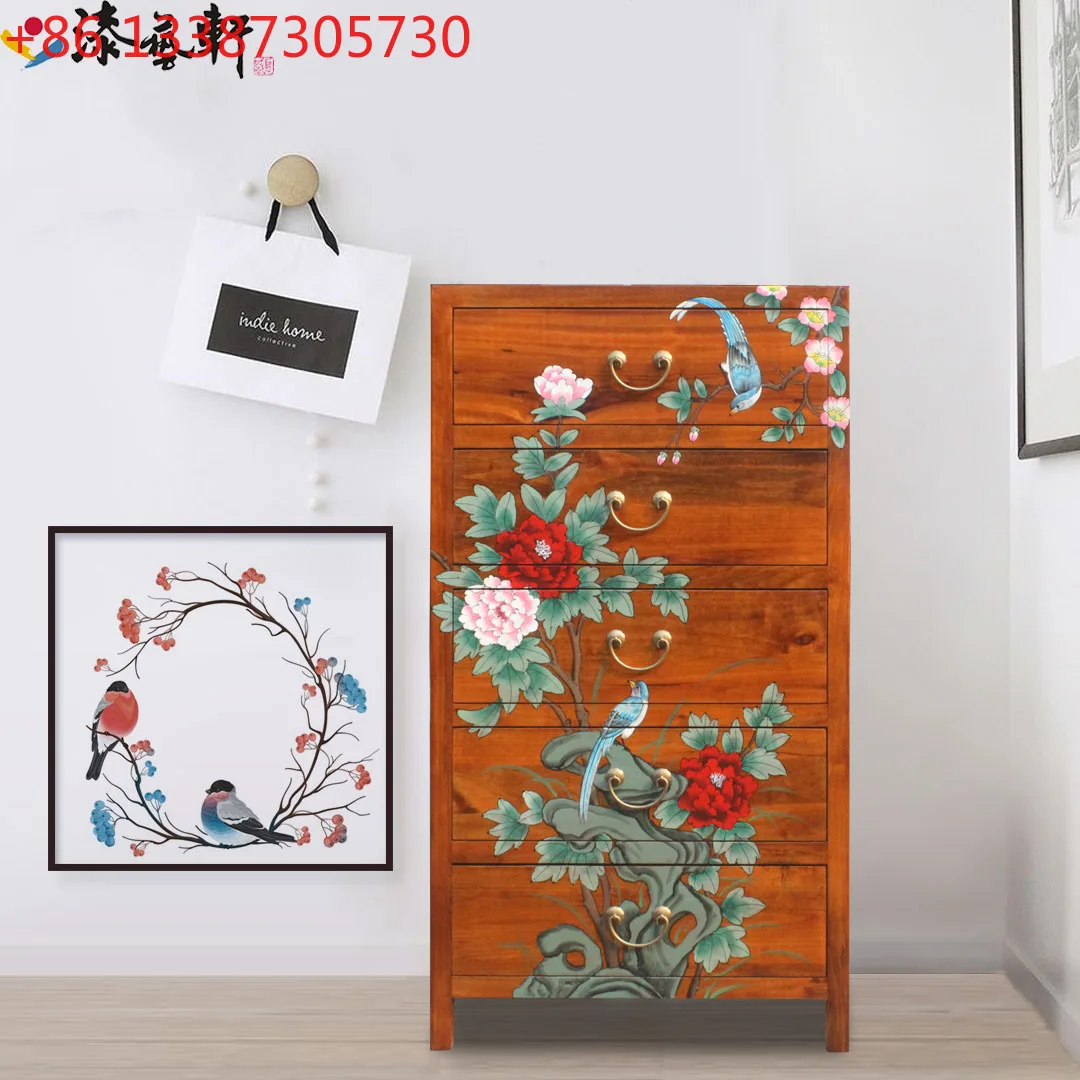 Simple new modern painted camphor wood solid wood five bucket storage cabinet
Simple new modern painted camphor wood solid wood five bucket storage cabinet