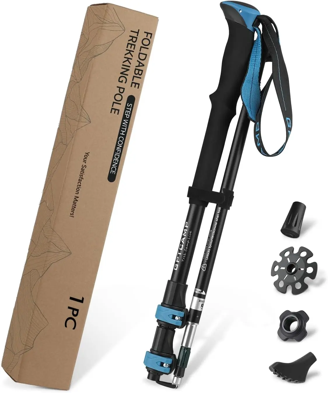 Collapsible Hiking Sticks,Lightweight Folding Trekking Poles,Adjustable Travel Walking Poles with EVA Foam Grip for Men & Women,Single Pole or Pair Available, Blue
Collapsible Hiking Sticks,Lightweight Folding Trekking Poles,Adjustable Travel Walking Poles with EVA Foam Grip for Men & Women,Single Pole or Pair Available, Blue