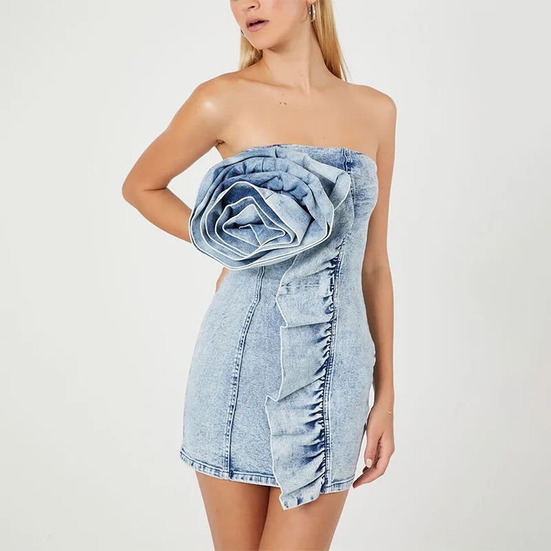 Elegant Strapless Bodycon Short Dress 2025 New Design Patchwork Ruffle Floral Short Dress Women
Elegant Strapless Bodycon Short Dress 2025 New Design Patchwork Ruffle Floral Short Dress Women