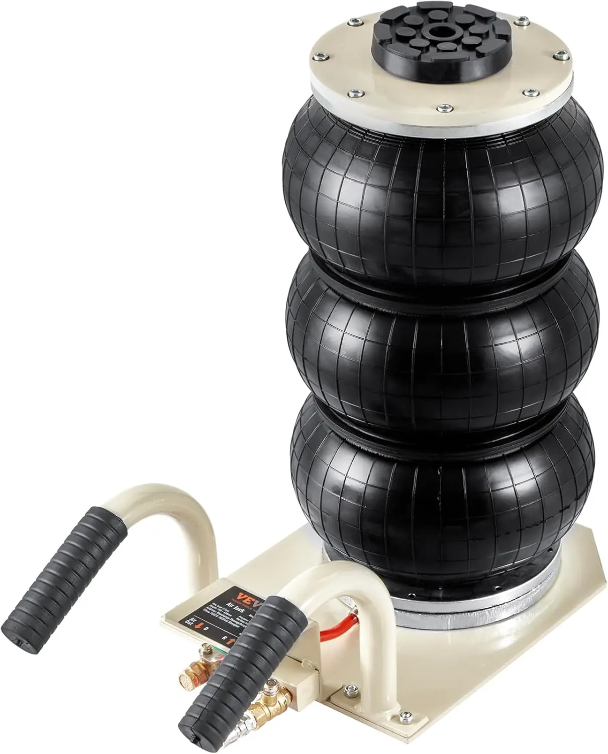 3-тонный воздушный домкрат с тройным мешком, грузоподъемность 6600 фунтов, быстрый подъем за 5 секунд для ремонта автомобилей
3-тонный воздушный домкрат с тройным мешком, грузоподъемность 6600 фунтов, быстрый подъем за 5 секунд для ремонта автомобилей