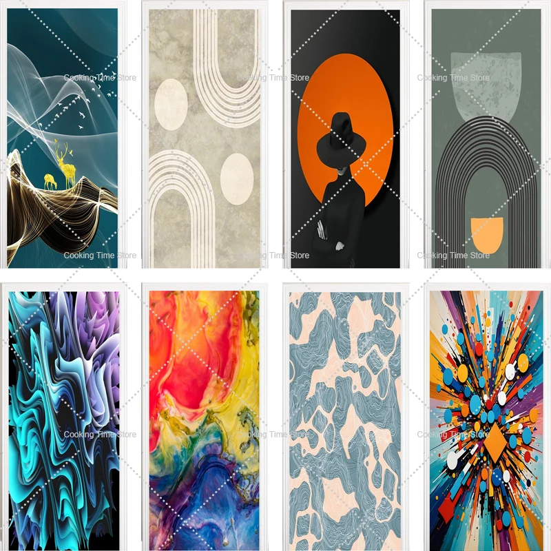 Modern Style Door Stickers Vinyl Waterproof Poster Sticker 3D Abstract Line Door Wallpaper Mural for Home Self-adhesive Decals
Modern Style Door Stickers Vinyl Waterproof Poster Sticker 3D Abstract Line Door Wallpaper Mural for Home Self-adhesive Decals