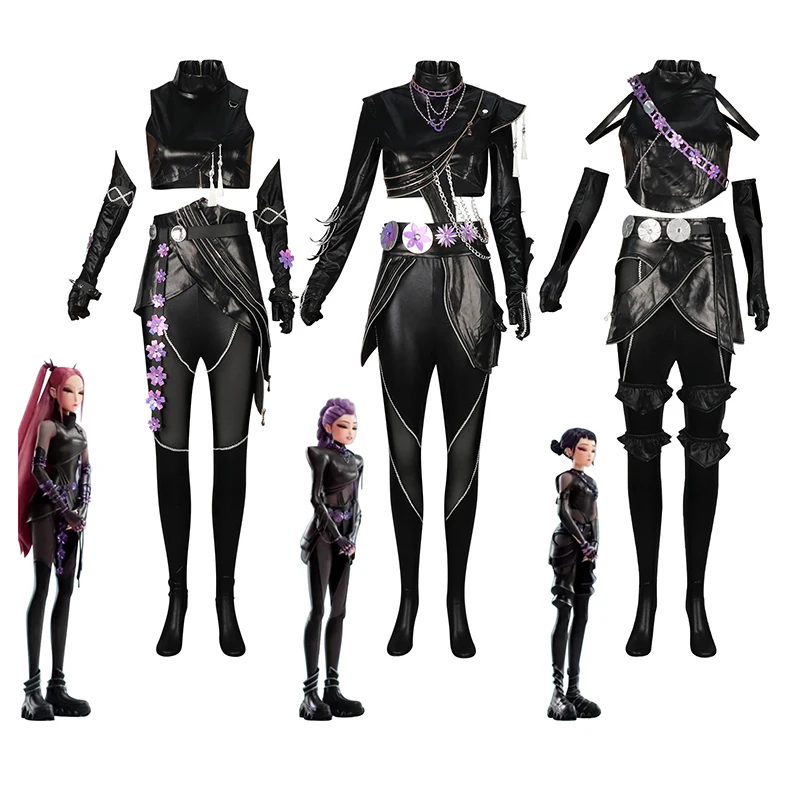 Kpop Demons Hunters Rumi Zoey Mira Косплей Костюм Черный боевой костюм из искусственной кожи Женские топы Брюки Перчатки Комплект Вечеринка Хэллоуин
Kpop Demons Hunters Rumi Zoey Mira Косплей Костюм Черный боевой костюм из искусственной кожи Женские топы Брюки Перчатки Комплект Вечеринка Хэллоуин