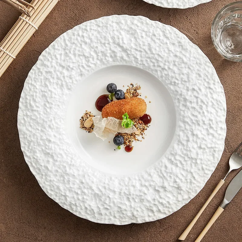 Ceramic plates, plates, high-grade, luxury, white western-style steak, , flat kitchen plates sets
Ceramic plates, plates, high-grade, luxury, white western-style steak, , flat kitchen plates sets