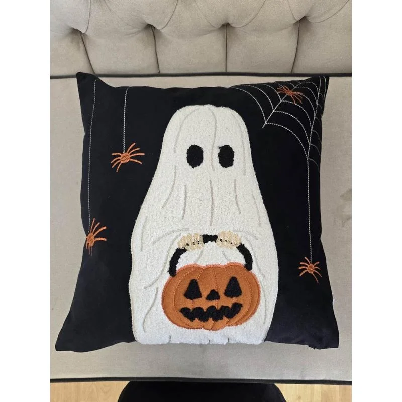 Halloween Ghost Pumpkin Bucket Throw Pillow Pair
Halloween Ghost Pumpkin Bucket Throw Pillow Pair