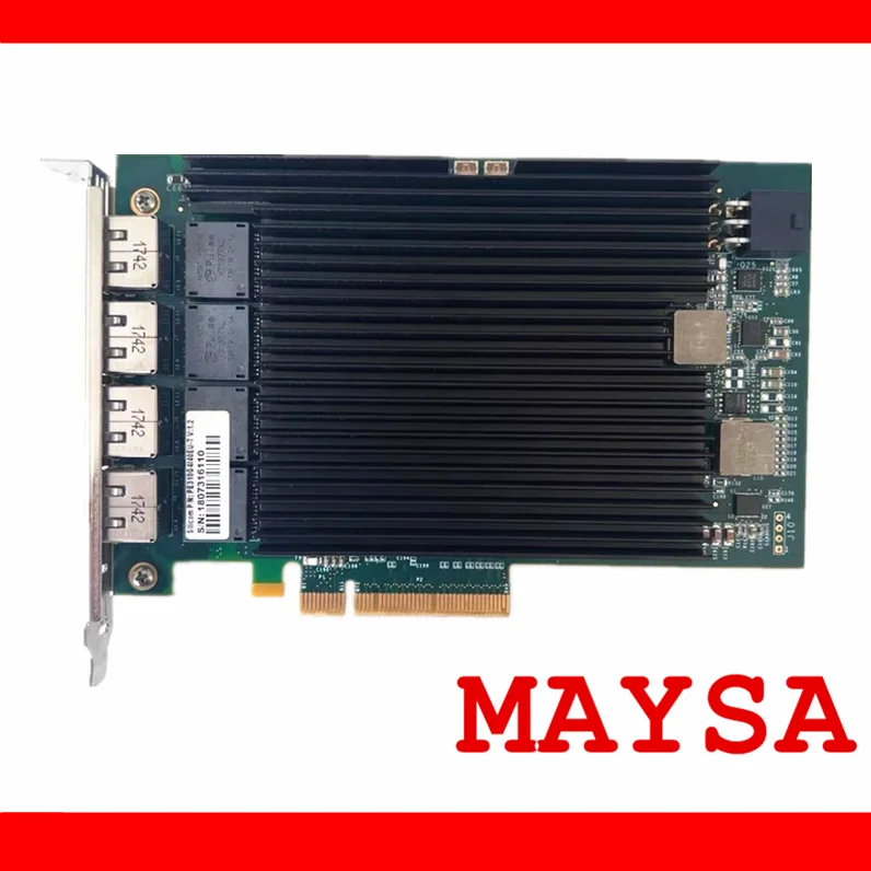 Подходит для SiIicom PE310G4I40EU-T PE310G4I40EU X540-T4, четырехпортовая 10-гигабитная Ethernet-карта с поддержкой работы без разрешения
Подходит для SiIicom PE310G4I40EU-T PE310G4I40EU X540-T4, четырехпортовая 10-гигабитная Ethernet-карта с поддержкой работы без разрешения