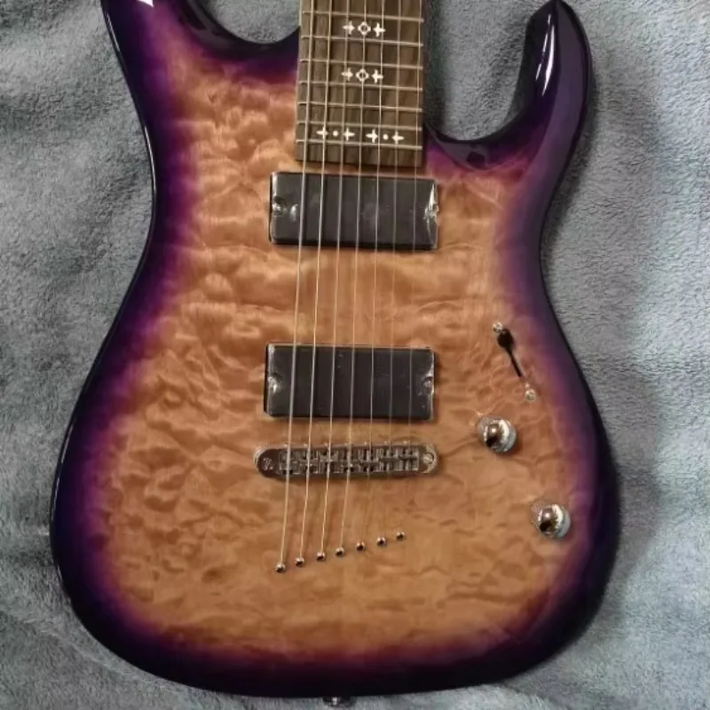 STLF Electric Guitar 7 Strings Wood Body Professional High Output Pickups Maple Veneer Electric Guitar
STLF Electric Guitar 7 Strings Wood Body Professional High Output Pickups Maple Veneer Electric Guitar