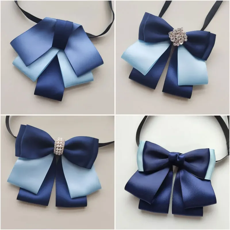 Bank bow tie bow scarf Female professional staff teller decorated bow shirt Work blue bow tie bow scarf bow tie
Bank bow tie bow scarf Female professional staff teller decorated bow shirt Work blue bow tie bow scarf bow tie