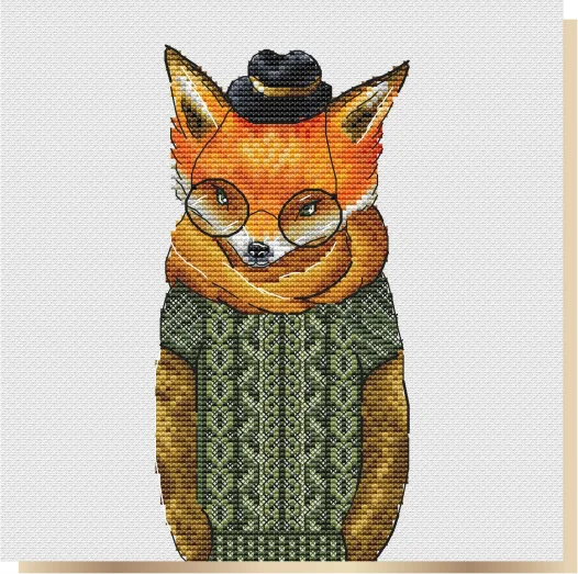 Glasses Fox 19-28 Cross Stitch Kit for Needlework Embroidery DIY Self Handmade Cross Stitch Set home fun
Glasses Fox 19-28 Cross Stitch Kit for Needlework Embroidery DIY Self Handmade Cross Stitch Set home fun
