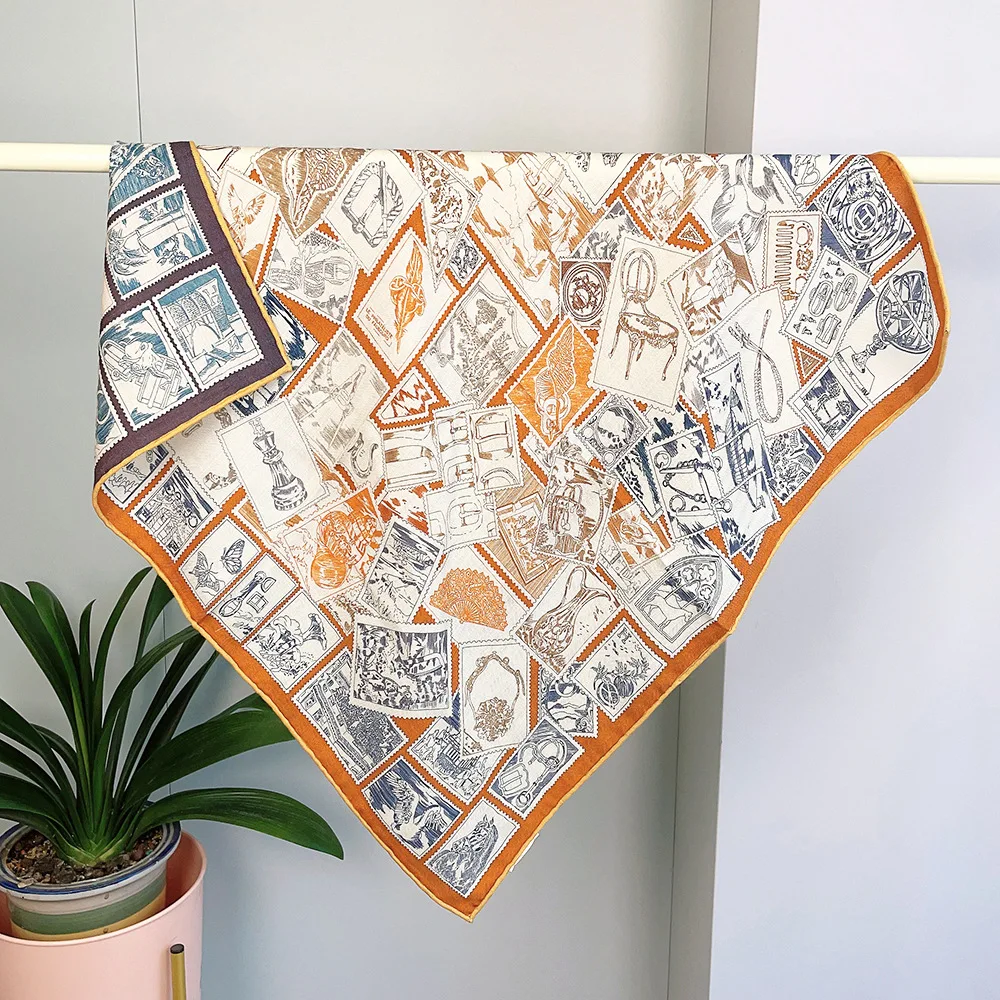 Winter Small Head Scarf 65CM Hand Rolled Edges Shawls Double Face Luxury Brands High Quality Scarves Christmas Lover Gift
Winter Small Head Scarf 65CM Hand Rolled Edges Shawls Double Face Luxury Brands High Quality Scarves Christmas Lover Gift