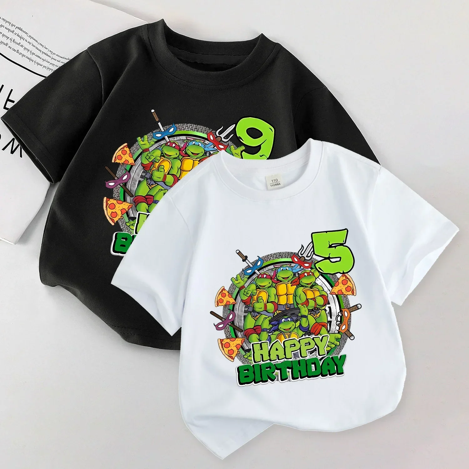 Teenage Mutant Ninja Turtles Children T-shirt Birthday 1-9 Number Printed Tee Party Supplies Short Sleeve Tshirt Tops Clothing
Teenage Mutant Ninja Turtles Children T-shirt Birthday 1-9 Number Printed Tee Party Supplies Short Sleeve Tshirt Tops Clothing