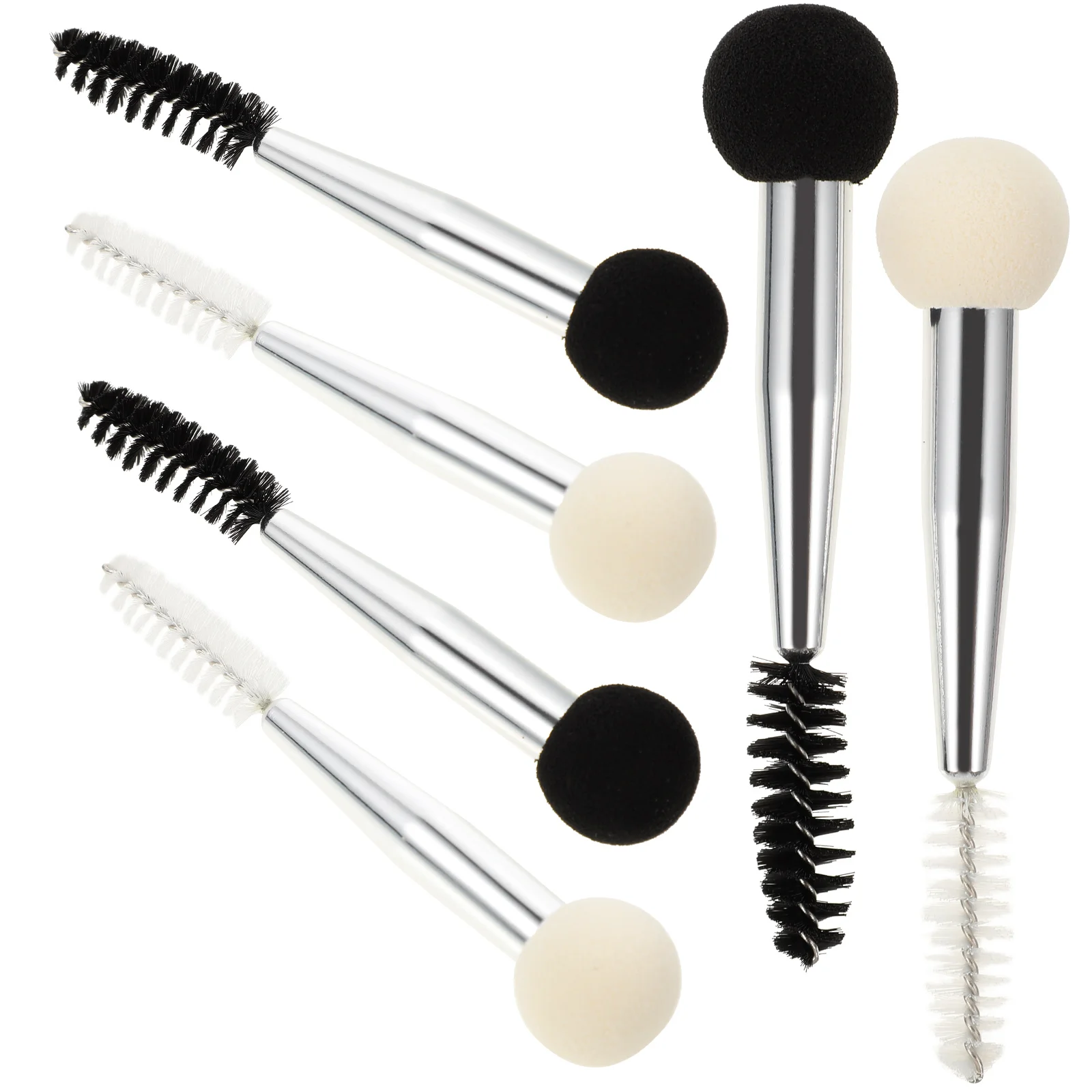6pcs Makeup Brushes Beauty Tools Eyebrow Applicator Eyeshadow Reusable Aluminum Tube NBR Latex Sponge Head Nylon Durable
6pcs Makeup Brushes Beauty Tools Eyebrow Applicator Eyeshadow Reusable Aluminum Tube NBR Latex Sponge Head Nylon Durable