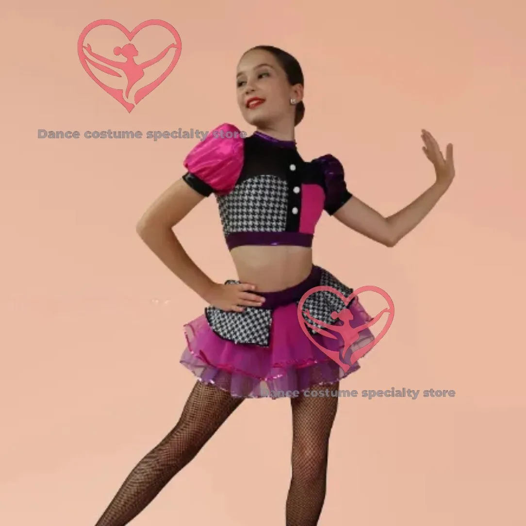 Girls' dance costume featuring a tailored top, high-end stage-ready sequins and fringe, suitable for jazz/tap dance; form-fittin
Girls' dance costume featuring a tailored top, high-end stage-ready sequins and fringe, suitable for jazz/tap dance; form-fittin