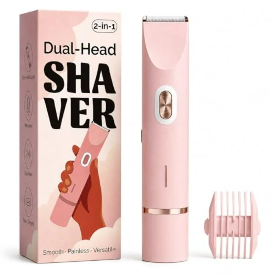 Mpotmiy 2-in-1 Electric Bikini Trimmer for Women - Dual Head Electric Razor, Waterproof Painless Shaver, Pubic Hair Trimmer for
Mpotmiy 2-in-1 Electric Bikini Trimmer for Women - Dual Head Electric Razor, Waterproof Painless Shaver, Pubic Hair Trimmer for